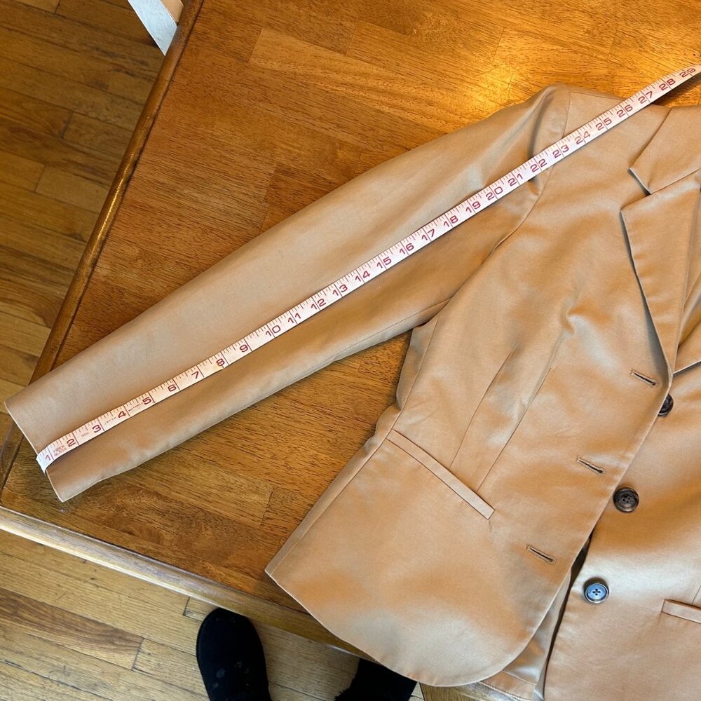 Vintage Ralph Lauren Tan Lined Blazer - Picture 9 of 9